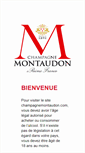 Mobile Screenshot of champagnemontaudon.com